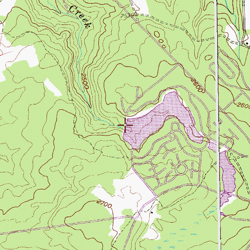 Topographic Map of Big Bear Lake Dam, WV