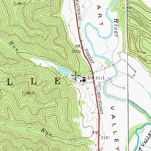 Topographic Map of Camp Tygart Dam, WV