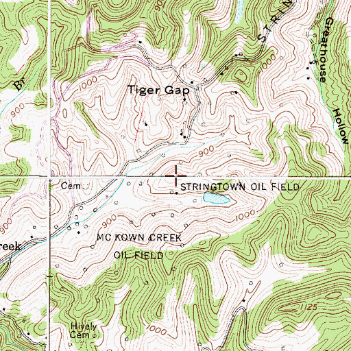 Topographic Map of Lawsons Farm Lake Dam, WV