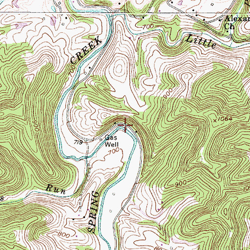 Topographic Map of Methodist Church Camp Lake Number Two Dam, WV