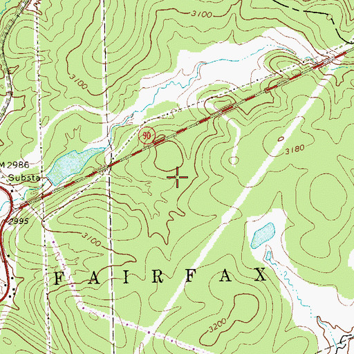 Topographic Map of City of Thomas Reservoir Dam, WV