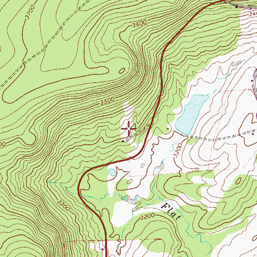 Topographic Map of Flat Run Lake Dam, WV