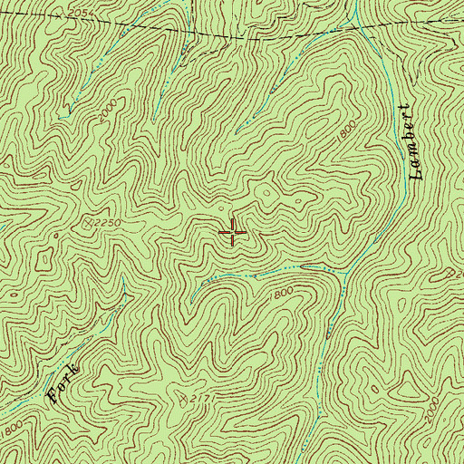 Topographic Map of Pinnacle Creek Refuse Bank Dam, WV