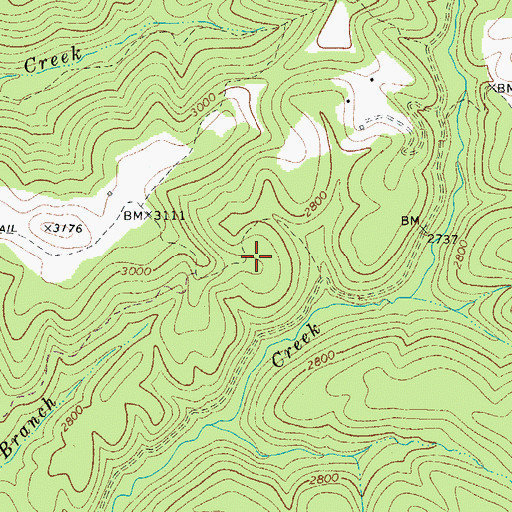 Topographic Map of Sims School (historical), WV