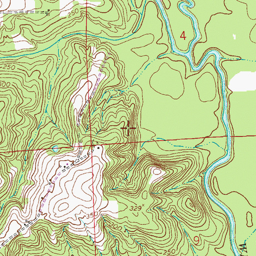 Topographic Map of Ewell Assembly of God Church, AL
