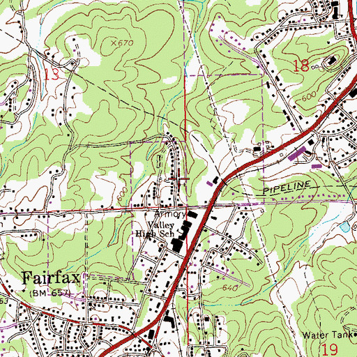 Topographic Map of Triumph Holiness Church, AL