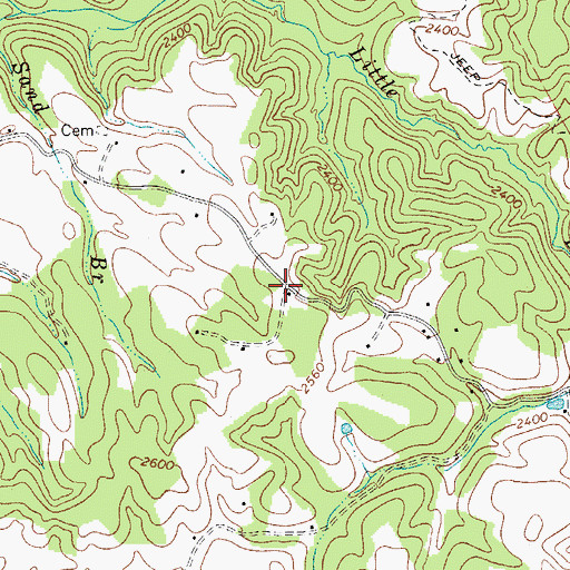 Topographic Map of Unity School (historical), WV