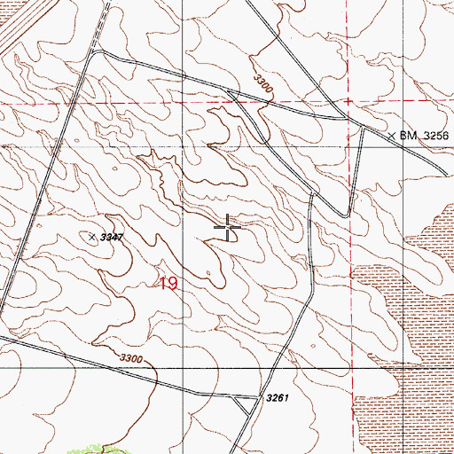Topographic Map of Sierrita Tailings Dam, AZ