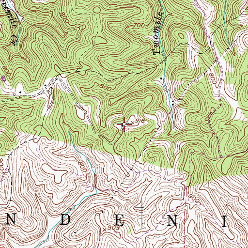 Topographic Map of WZYI-FM (Point Pleasant), WV