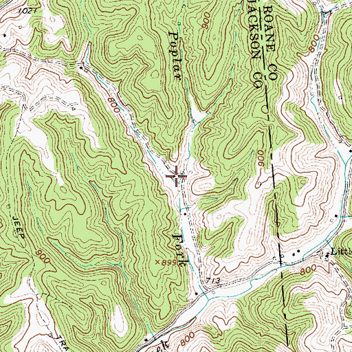 Topographic Map of Jefferson School (historical), WV