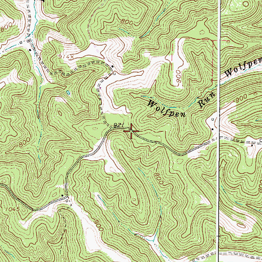 Topographic Map of Mountain Flower School (historical), WV