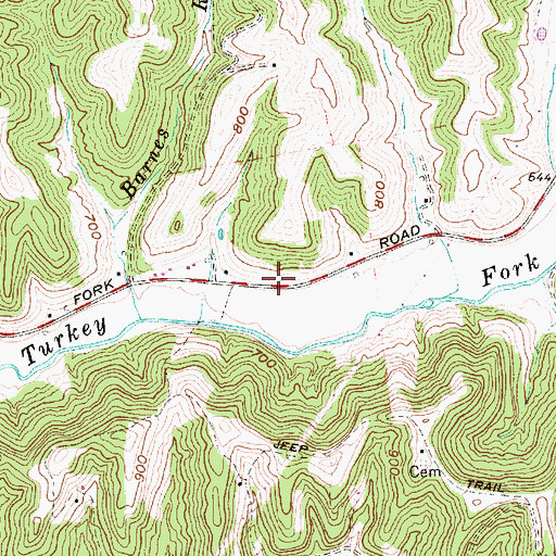 Topographic Map of Oak Grove School (historical), WV