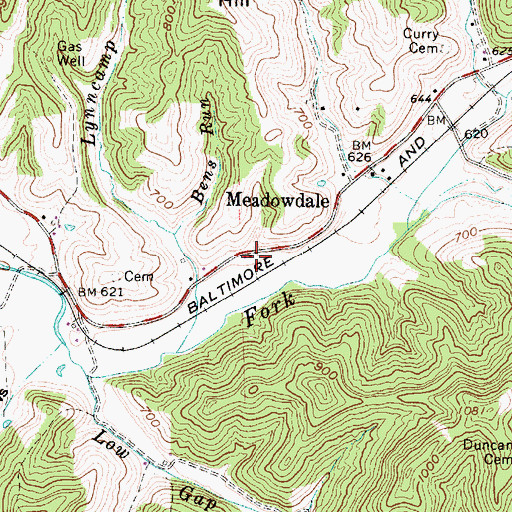 Topographic Map of Rising Sun School (historical), WV