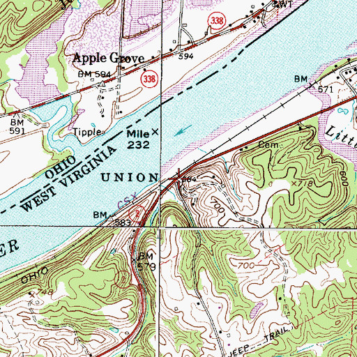Topographic Map of School House (historical), WV