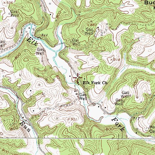 Topographic Map of Science School (historical), WV