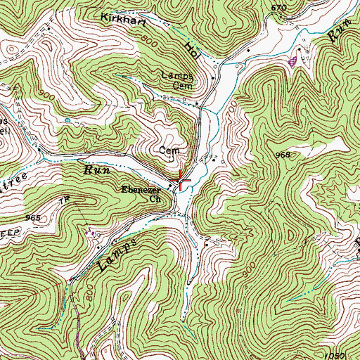 Topographic Map of Sunshine School (historical), WV