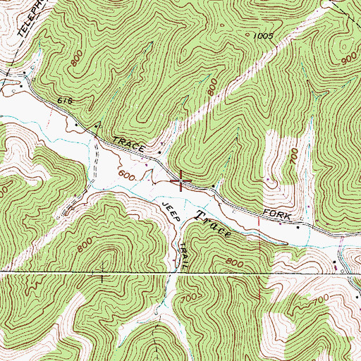 Topographic Map of Valley Bell School (historical), WV