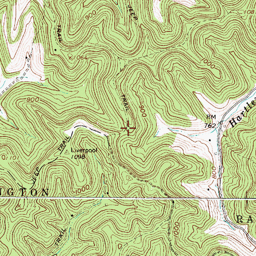 Topographic Map of White Rose School (historical), WV