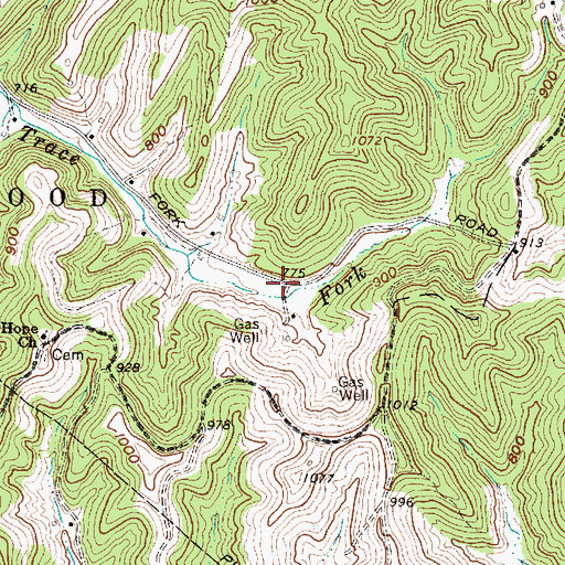 Topographic Map of Willowdale School (historical), WV