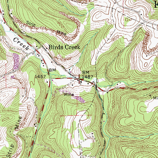 Topographic Map of Alder School (historical), WV
