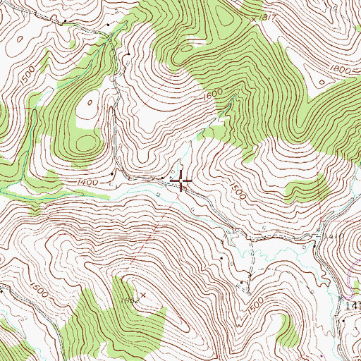 Topographic Map of School Number 16 (historical), WV