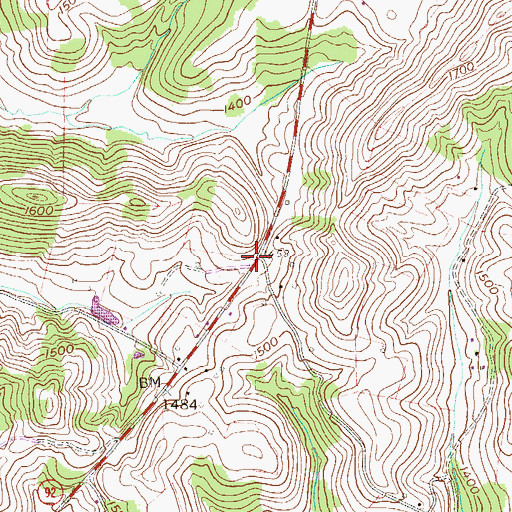 Topographic Map of Summer School (historical), WV