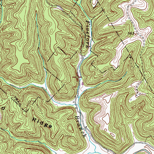 Topographic Map of Charles Angles Spring, WV
