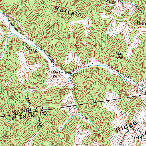 Topographic Map of Ernest Tucker Spring, WV