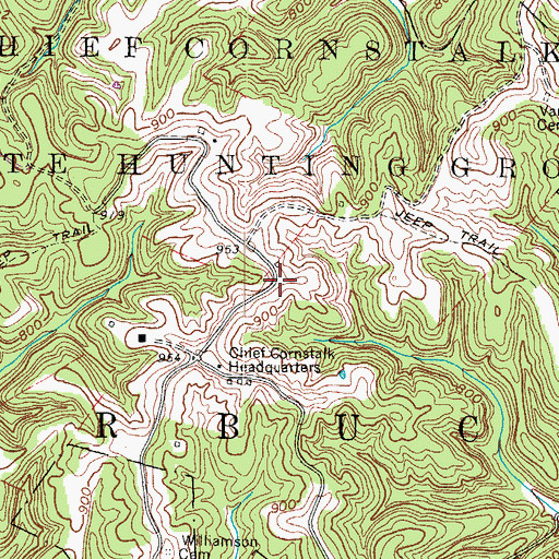 Topographic Map of Flaxton (historical), WV