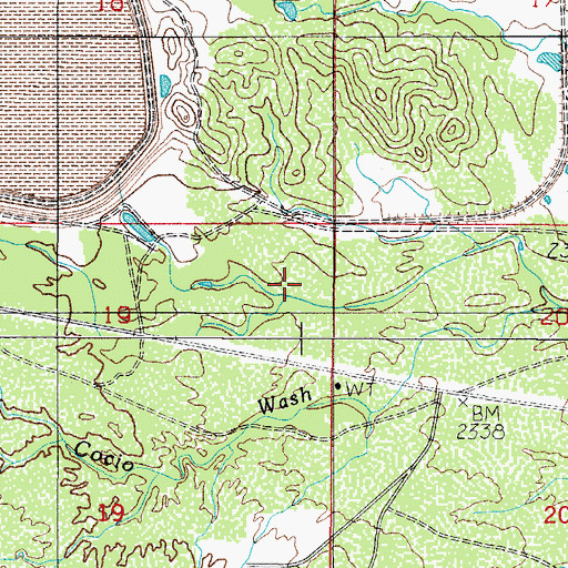 Topographic Map of Silverbell Number Two Dam, AZ