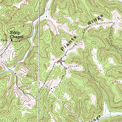 Topographic Map of Harmony School (historical), WV