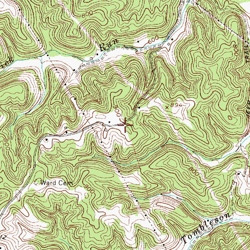 Topographic Map of Howell School (historical), WV