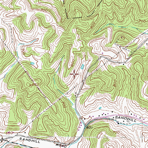 Topographic Map of Howard Yeager Spring, WV
