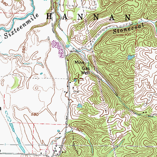 Topographic Map of Lowery Spring, WV