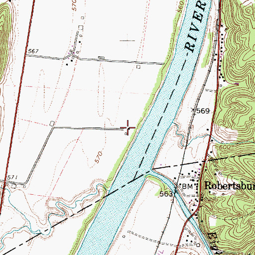 Topographic Map of McCansland (historical), WV