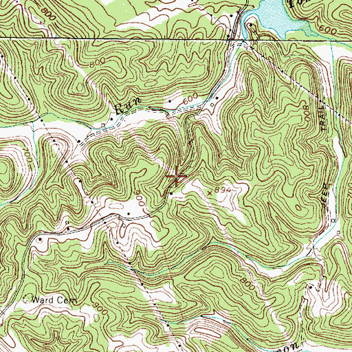 Topographic Map of Oscar Weigand Spring, WV