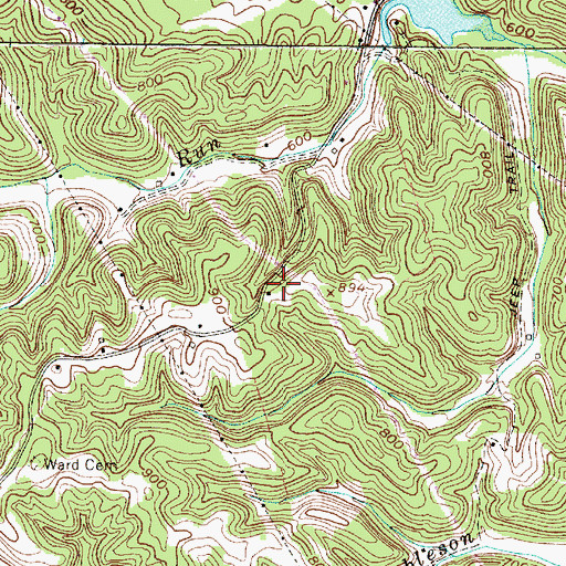 Topographic Map of Oscar Weigand Spring, WV