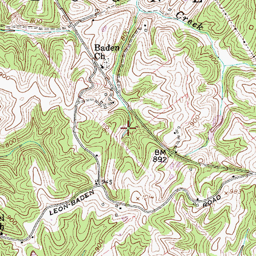 Topographic Map of Yeager School (historical), WV