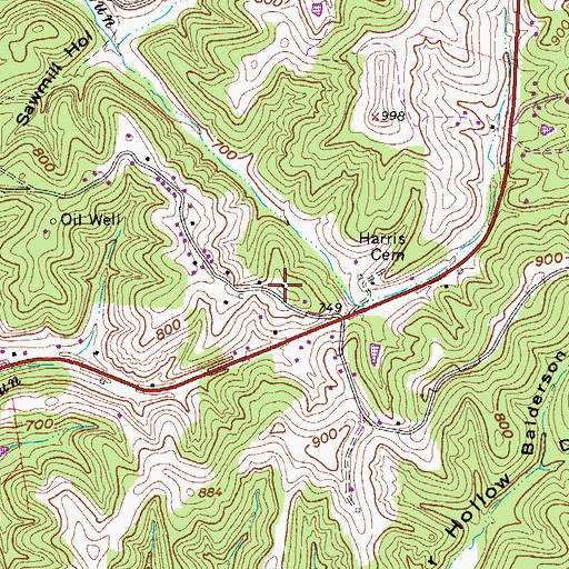 Topographic Map of Big Champion School (historical), WV