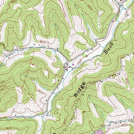 Topographic Map of Buck Run School (historical), WV