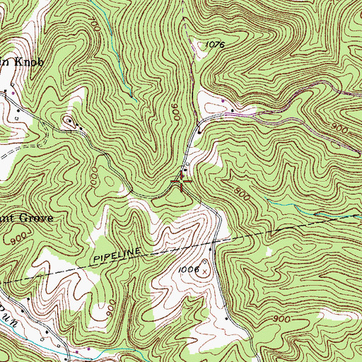 Topographic Map of Corbin (historical), WV