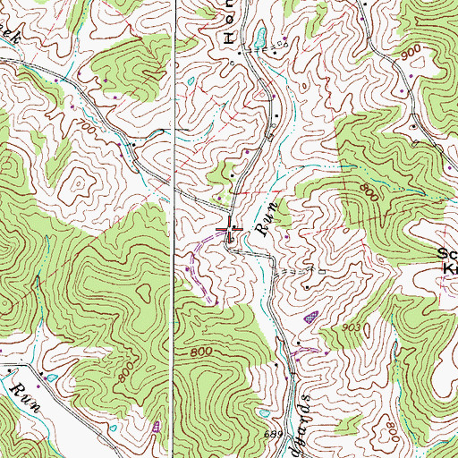 Topographic Map of Dombey (historical), WV