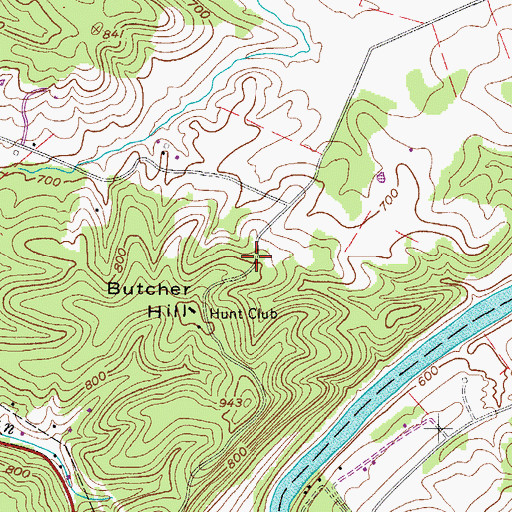 Topographic Map of Fairview School (historical), WV