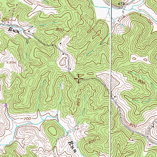 Topographic Map of Frankhauser School (historical), WV