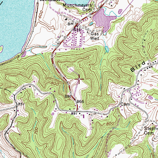Topographic Map of McPherson Addition, WV