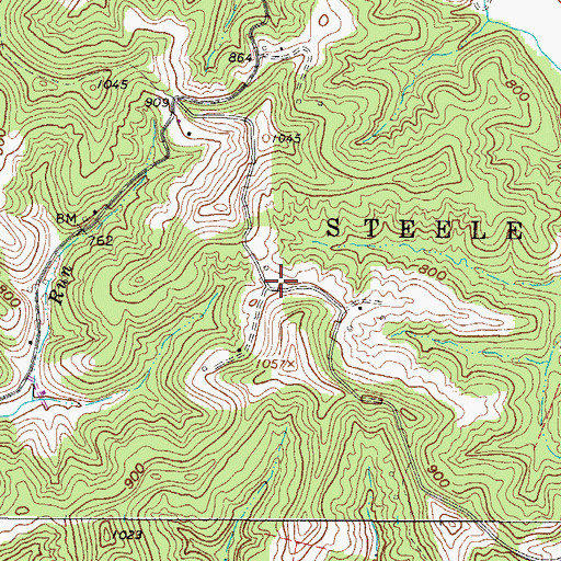 Topographic Map of Monitor School (historical), WV