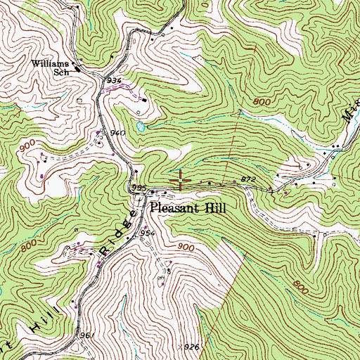 Topographic Map of New Era School (historical), WV