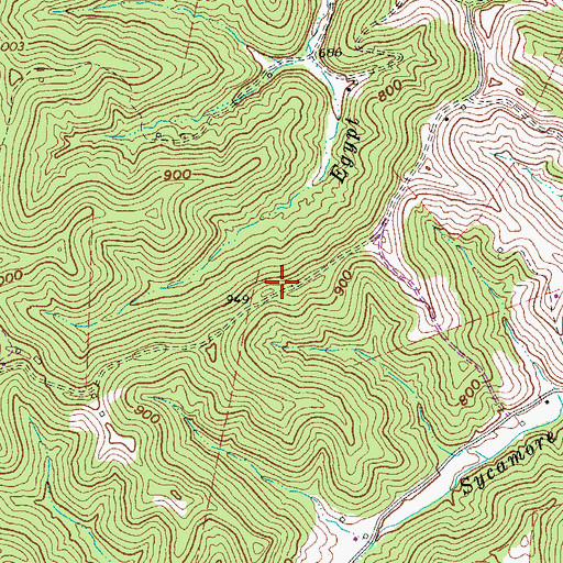 Topographic Map of Pisgah Church (historical), WV