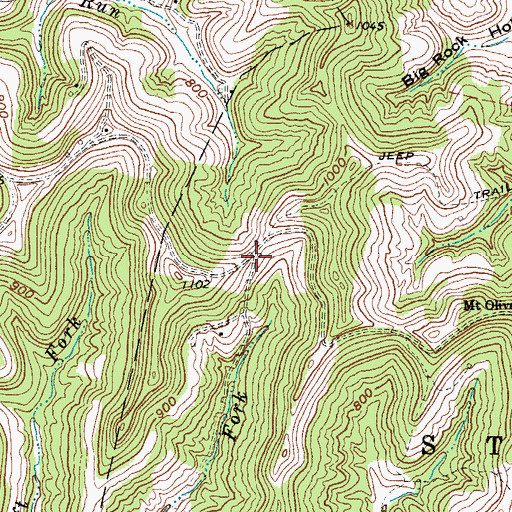 Topographic Map of Powers (historical), WV