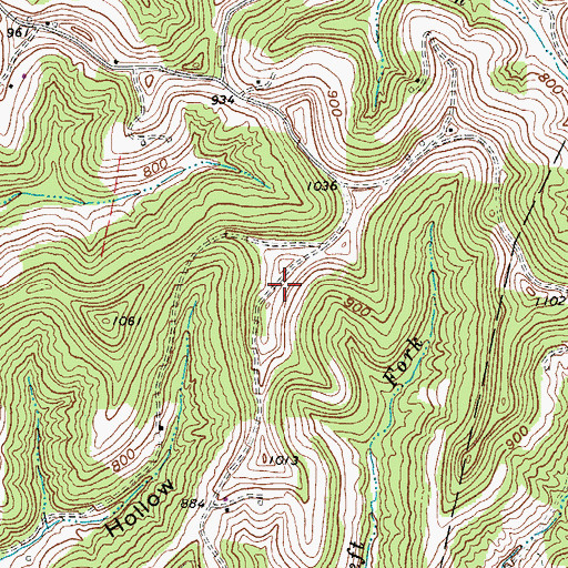 Topographic Map of Whetstone School (historical), WV
